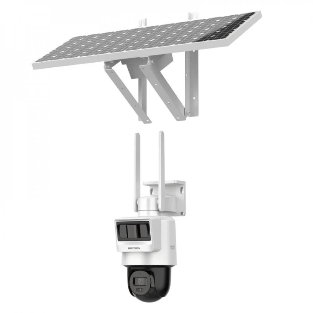 Hikvision DS-2DE2C200IWG-K/4G/C09S20 (2,8 мм) уличная беспроводная 4G IP-видеокамера, 2MP c солнечной панелью