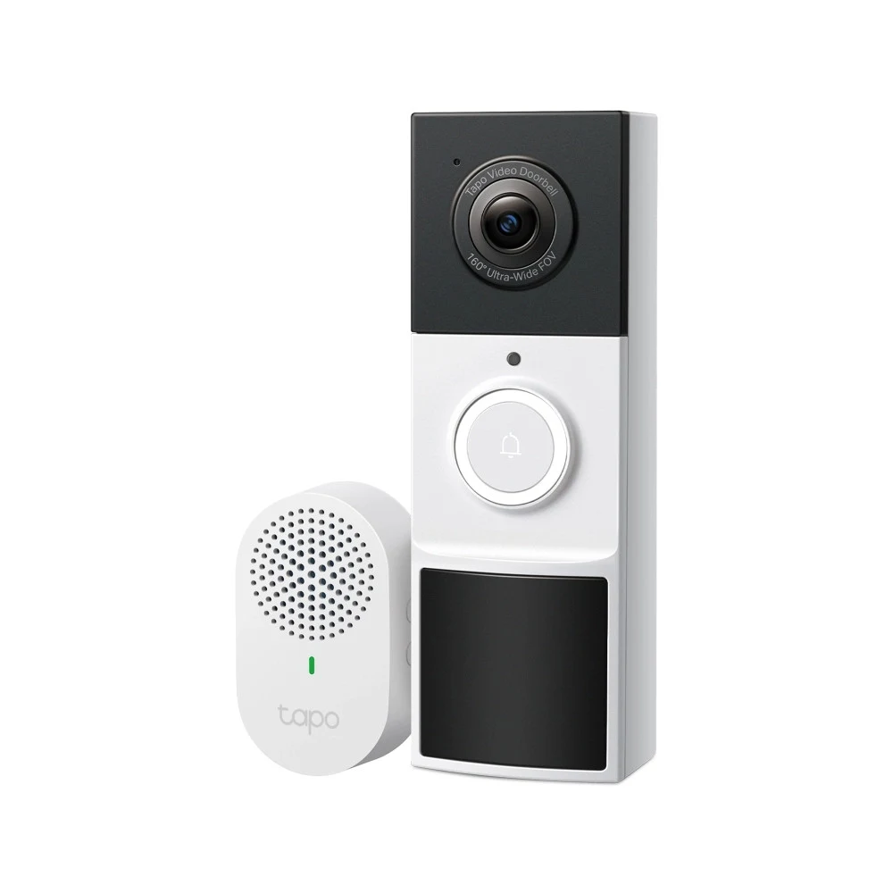 Умный дверной глазок 3MP (2K) с питанием от аккумулятора Tapo D210 &lt Видеодомофон Tapo D210 × 1, Дверной звонок Tapo × 1, Спецификация: 2K 3MP (2304 × 1296px)), 2.4 ГГц, перезаряжаемая литий-ионна