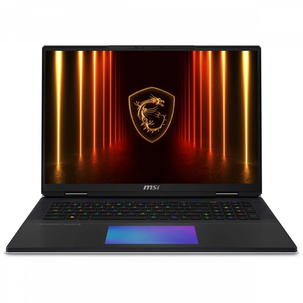 Ноутбук без сумки MSI Titan 18 HX A2XWJG-206RU Ultra9 285HX 18" 16:10 UHD+ (3840x2400)120Hz DDR5 64GB (32GB*2),4TB SSD(2TB+2TB),NV RTX 5090 (24GB GDDR7),99Whr,3,6kg,2y,Win11Home,Black