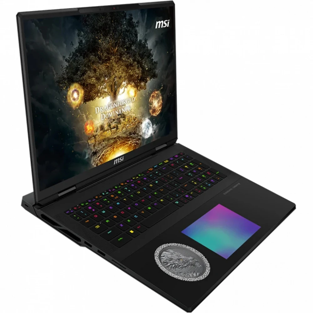 Ноутбук MSI Titan 18 HX Dragon Edition Norse Myth A2XWJG-205RU Intel Core Ultra 9 285HX/64Gb (2*32 D5)/SSD4Tb/RTX5090 24Gb (175W)/18"/IPS/MiniLED/WQUXGA/3840x2400/120Hz/Win11/RJ-45/Black/3.6kg