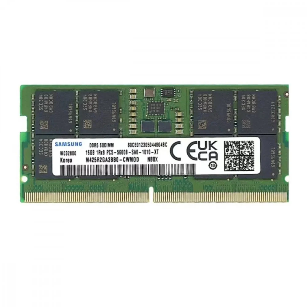 Модуль памяти 32GB Samsung DDR5 5600 SO DIMM Laptop Non-ECC, CL46, 1.1V, 2Rx8, Bulk