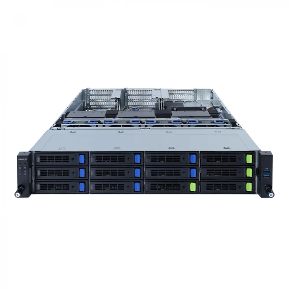 R282-G30 2U Server Supports up to 3 x double slot GPU cards,3rd Gen. Intel® Xeon® Scalable Processors,8-Channel RDIMM/LRDIMM DDR4 per processor, 32 x DIMMs,Supports Intel® Optane™ Persistent Memory