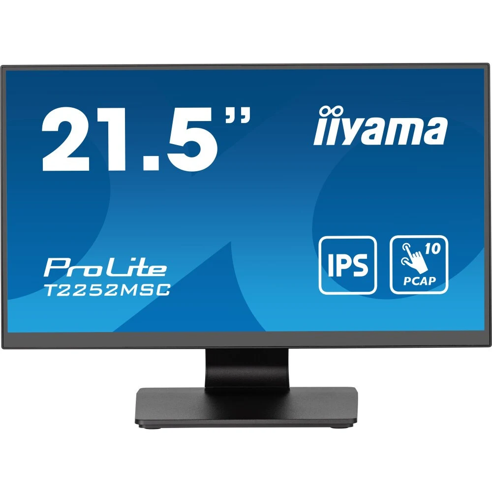 Монитор Iiyama 21.5" ProLite T2252MSC-B2 черный IPS LED 5ms 16:9 HDMI M/M глянцевая 1000:1 250cd 178гр/178гр 1920x1080 60Hz DP FHD Touch 4.5кг