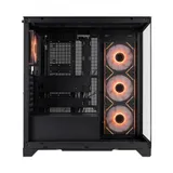 Компьютерный корпус, 1STPLAYER ,Mi8-BK-3FC7R-1FC7, Mid-Tower, ATX/M-ATX/M-ITX, USB3.0*1, Type C*1, HD AUDIO/Mic, 4*120мм FB вентилятор, Высота процессорного кулера до 180мм, Длина VGA до 425мм, Стал