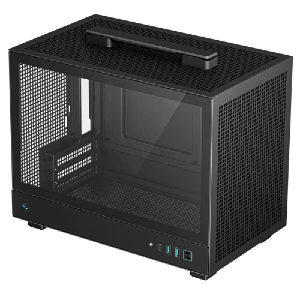 Компьютерный корпус, Deepcool, CH160 R-CH160-BKNGI0-G-1, Mini-ITX, Type-C*1/3.0*2, HD-Audio, Высота процессорного кулера до 172мм, Длина VGA до 305мм, 1*3.5" или 1*2.5", Сталь 0,6, 336x200x283,5мм,