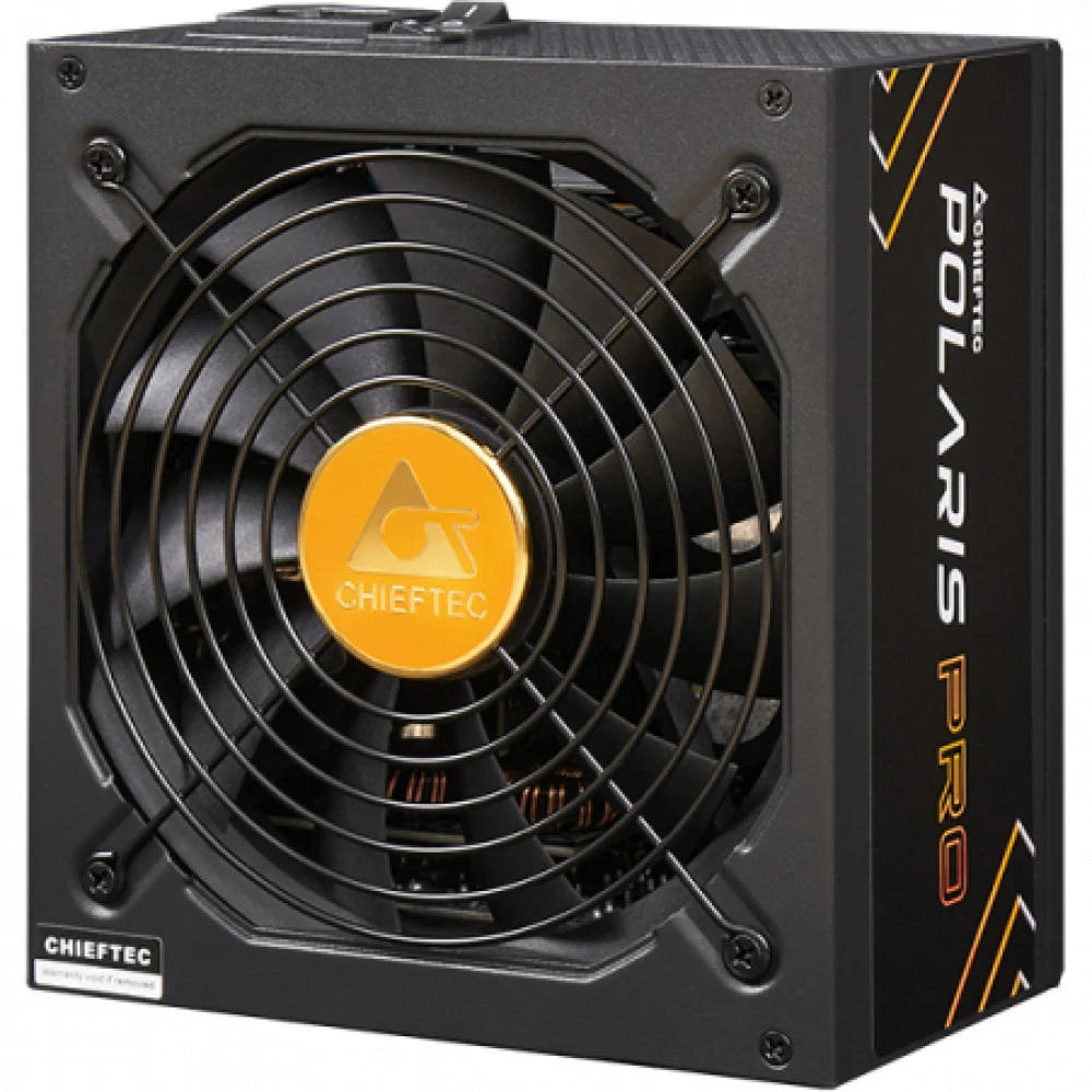 Блок питания, Chieftec, Polaris Pro PPX-1300FC-A3, 1300W, ATX 3.0, APFC, Platinum, Modular, 20+4pin, 2*4+4pin, 12*Sata, 4*Molex, 6*PCI-E 6+2-pin, 1*(16pin)12VHPWR, Вентилятор 13.5 см FDB, Черный