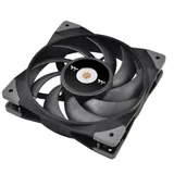 Кулер для компьютерного корпуса, Thermaltake, TOUGHFAN 12 2 pack, CL-F082-PL12BL-A, 12W, 120мм, 2000об.мин, 4pin, 58.35 CFM, 22.3 dBA, Габариты 120x120x25мм, Чёрный