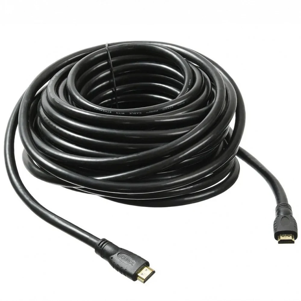 Кабель аудио-видео Buro HDMI 2.0 HDMI (m)/HDMI (m) 15м. позолоч.конт. черный (BHP HDMI 2.0-15)