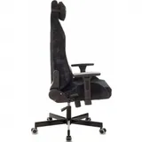 Кресло игровое Knight N1 Fabric черный Light-20 с подголов. крестов. металл