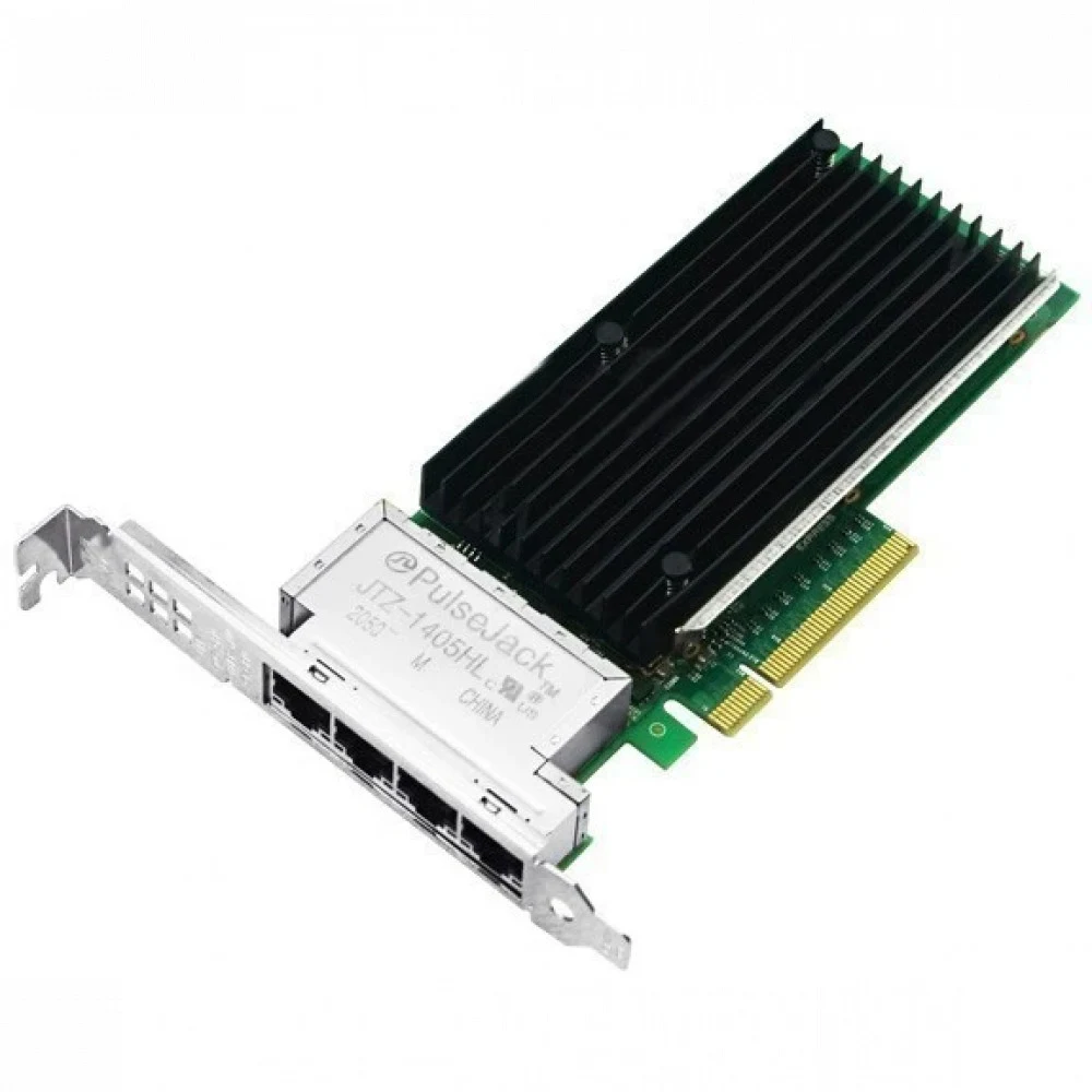 Сетевой адаптер Lr-Link LRES1013PT PCIe v3.0 x8 4*RJ45 10G NIC Card на базе Intel X710