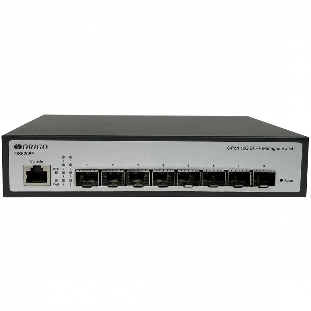 Коммутатор/ Управляемый L2 коммутатор, 8x10GBase-X SFP+, консольный порт RJ-45, комплект для установки в 19" стойку