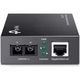 MC210CS Медиаконвертер 10/100/1000 Мбит/с RJ45 - 1000 Мбит/с разъём SC (одномодовый оптоволоконный кабель), полнодуплексный, до 15км, переключающийся адаптер питания, возможность установки в шасси T