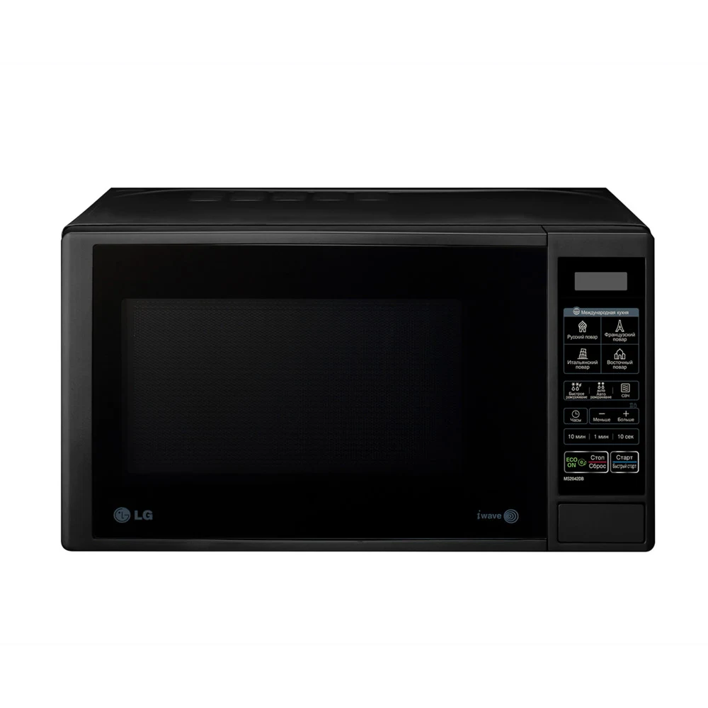 Микроволновая печь LG MS-2042DB, 700 Вт, 20 л, черный электр.упр., 32 автопр.