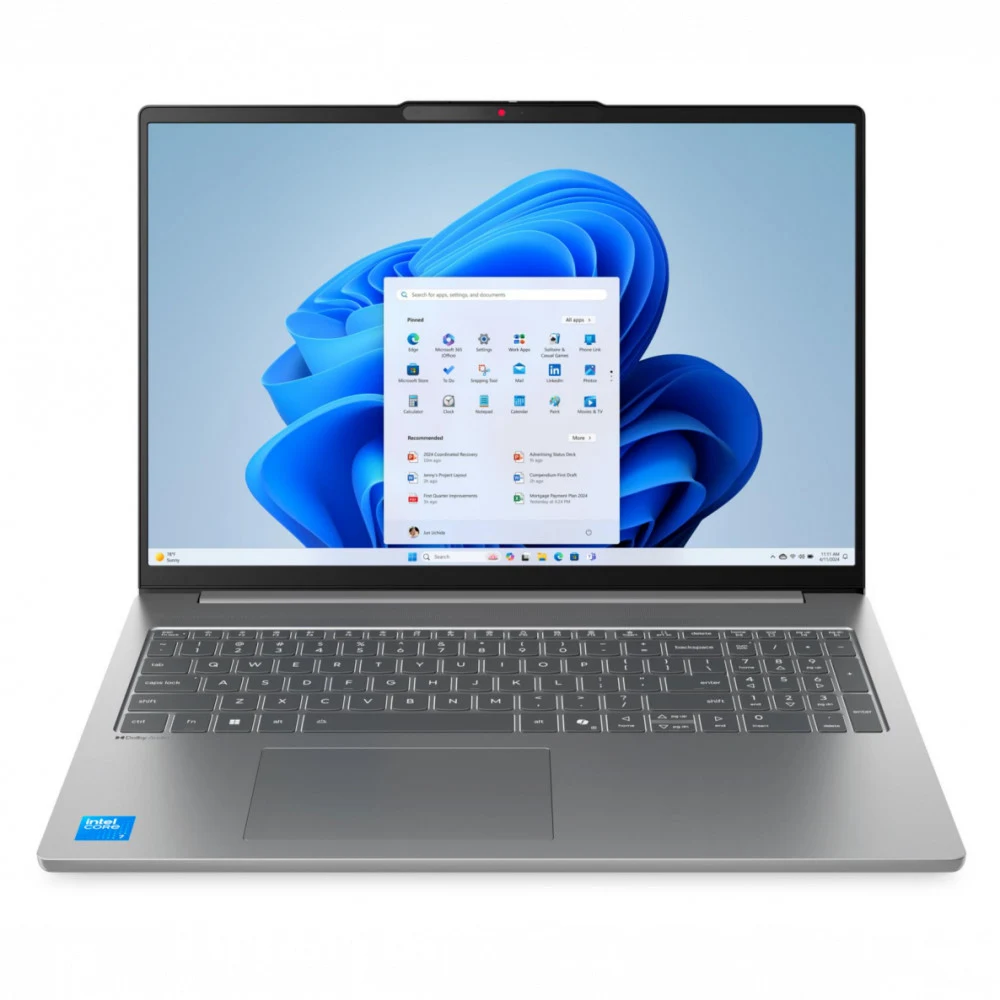 Ноутбук/ Lenovo IdeaPad Slim 5 16IRH10R 16"(2880x1800 OLED)/Intel Core 5 210H(2.2Ghz)/32768Mb/1024PCISSDGb/noDVD/Int:Intel® Graphics/Cam/BT/WiFi/80WHr/war 1y/1.76kg/luna grey/noOS + 100W, RU kbd