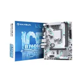 Материнская плата MaxSun B760M GAMING WIFI ICE, LGA1700, 2xDDR4, PCIe4.0, HDMI+DP, 1xNVMe, mATX