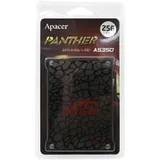 Твердотельный накопитель 256GB SSD Apacer AS350 Panther Client 2.5” SATA3 R560Mb/s, W540MB/s 7mm IOPS 85/86K, MTBF 1.5M, 3D TLC, 32MB, 180TBW, 0,64DWPD, RTL