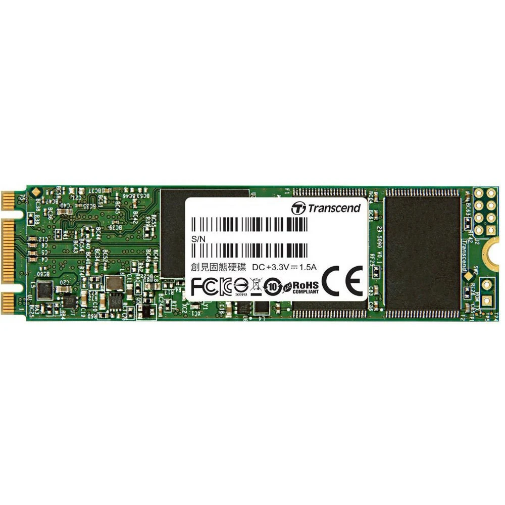 M.2 2280 240GB Transcend MTS820 Client SSD TS240GMTS820S SATA 6Gb/s, 560/480, IOPS 40/75K, MTBF 1M, 3D NAND TLC, DRAM less, 200TBW, 0.76DWPD, Retail