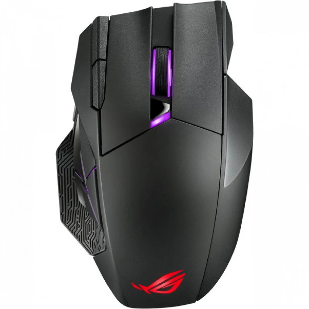 ASUS ROG Spatha X Игровая беспроводная мышь (RF 2.4GHz, USB, 12 кнопок, 19000 dpi, RGB подсветка, 90MP0220-BMUA00)