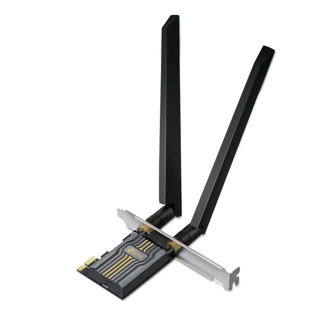 Сетевой адаптер беспроводной PCIe BE6500 Tp-Link Archer TBE400E &lt Трехдиапазонный беспроводной PCI Express-адаптер Wi-Fi 7 с поддержкой Bluetooth 5.4, IEEE 802.11a/b/g/n/ac/ax/be, скорости передач