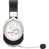 Наушники с микрофоном A4Tech Bloody MR590 Sports белый/черный 1.5м мониторные BT/Radio/3.5mm оголовье (MR590+ WIRED/SPORT WHITE)