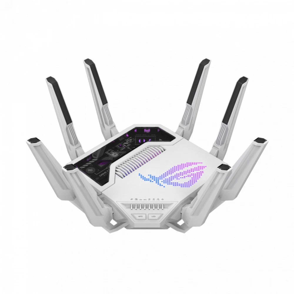 Маршрутизатор Asus ROG Rapture GT-BE19000AI, 1376+5764+11529 Мбит/с, 802.11(ax/be),5xLAN,1xWAN,2xUSB