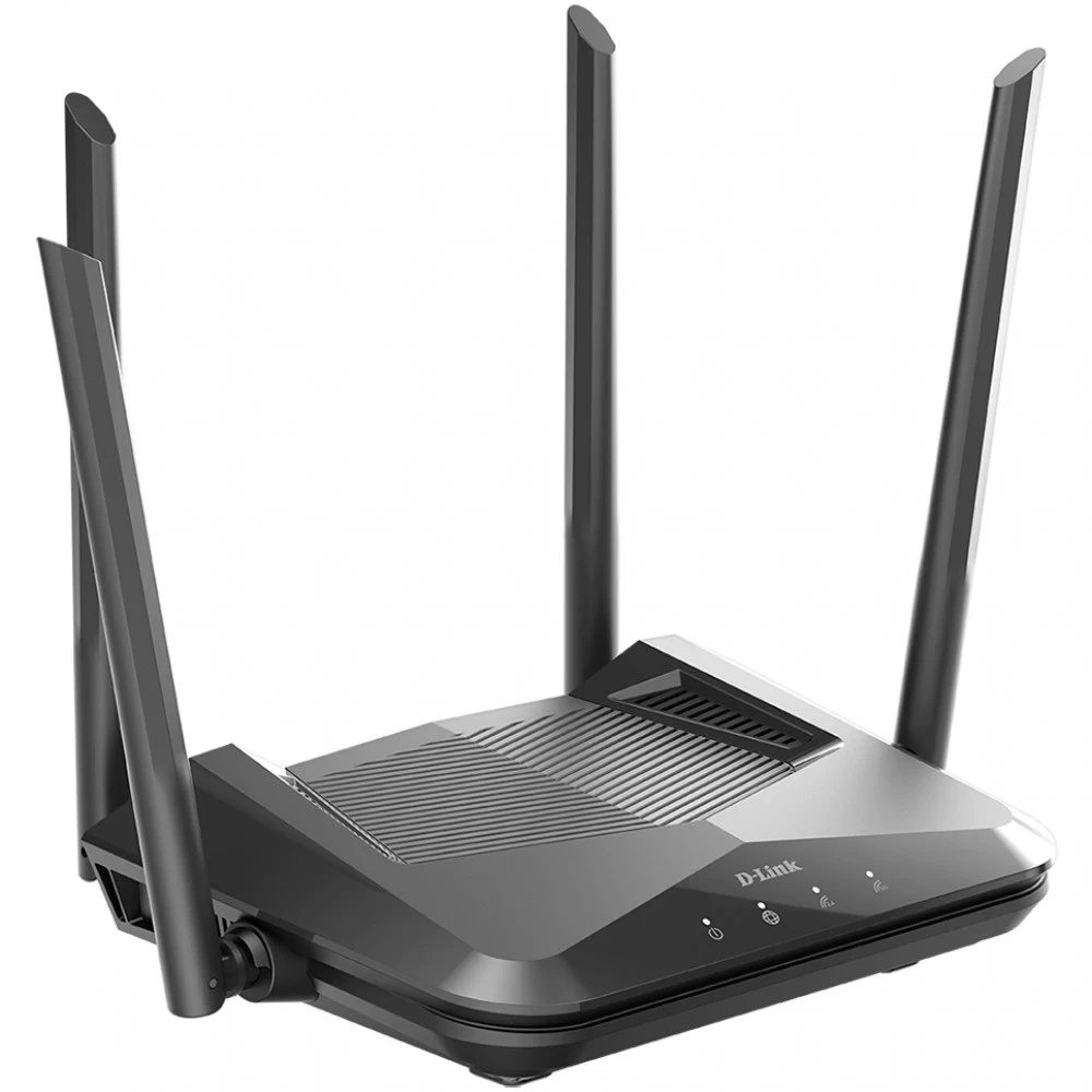 D-Link Двухдиапазонный Wi-Fi 6 EasyMesh маршрутизатор AX1500, 1x1000Base-T WAN, 3x1000Base-T LAN, 4 внешние несъемные антенны 5 дБи