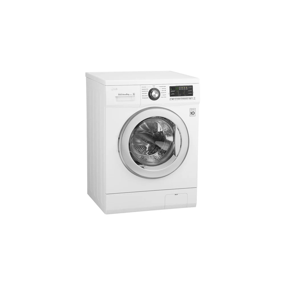 Стиральная машина LG Mega 2 Refresh F1096ND3 класс: A загр.фронтальная макс.:6кг белый инвертер