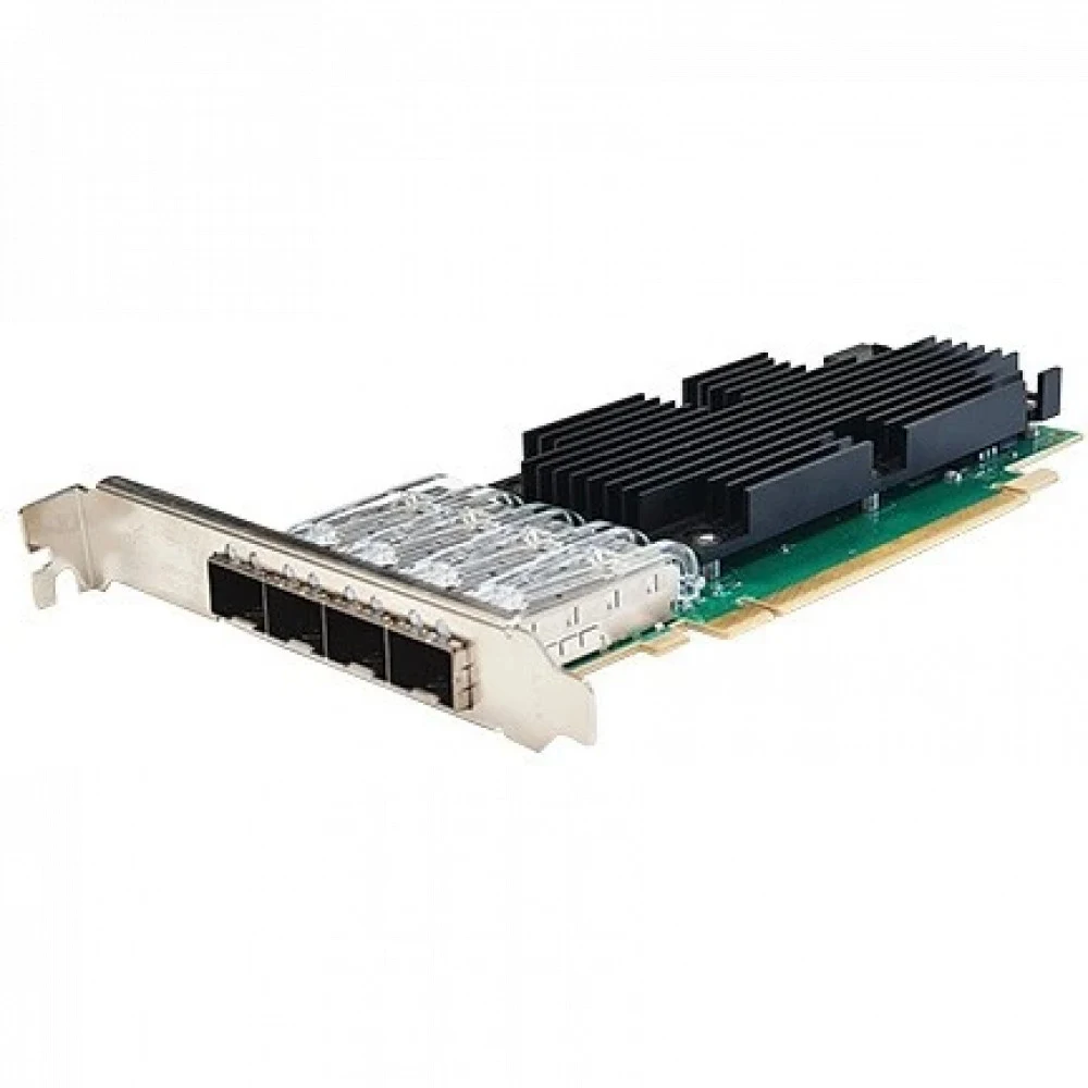 Silicom 25Gb PE425G4i81L-XR Quad Port SFP28 25 Gigabit Ethernet PCI Express Server Adapter X16 Gen4, Low Profile, Based on Intel E810-CAM1, Support DAC cable
