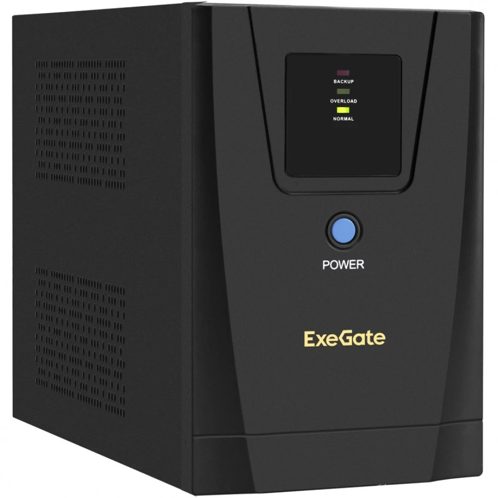 ИБП ExeGate SpecialPro UNB-1500.LED.AVR.8C13.USB (1500VA/950W, LED, AVR, 8*C13, USB, батарея 12V 9Ah - 2 шт., металлический корпус, Black)