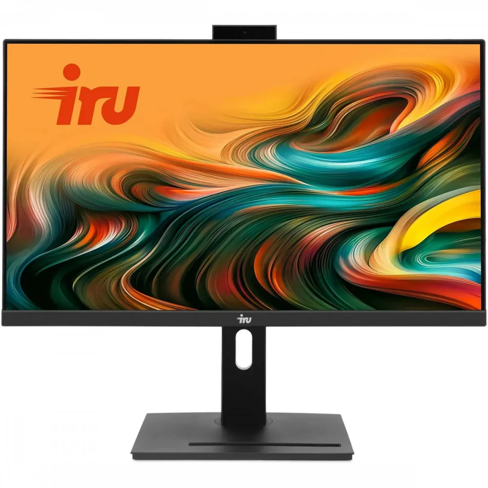 Моноблок IRU 23IM 23.8" Full HD i5 12450H (2) 16Gb SSD512Gb UHDG FreeDOS GbitEth WiFi BT 90W Cam черный 1920x1080