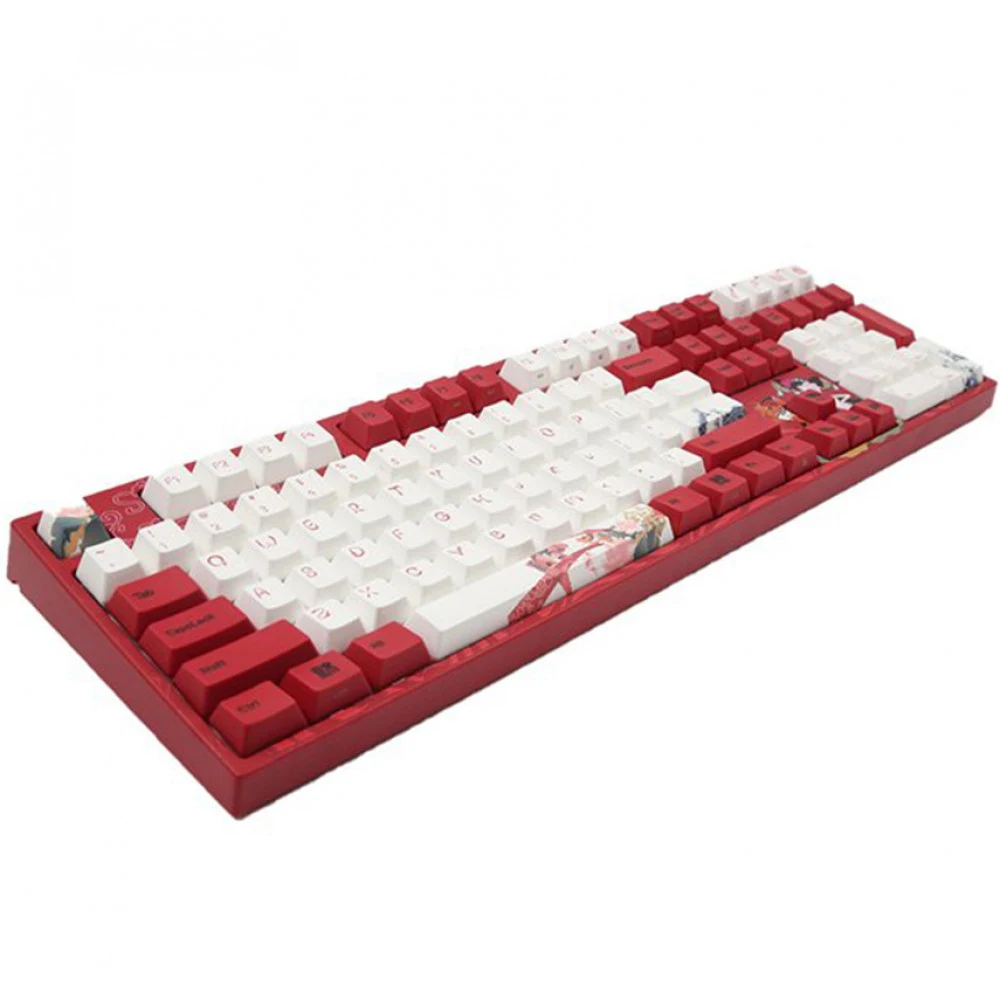 Клавиатура, Varmilo, Koi, VEM108, Varmilo EC V2 Sakura Switch, A36A039A9A3A06A034, Механическая, Подсветка, 442*137*36мм, Англ/Рус, Красный