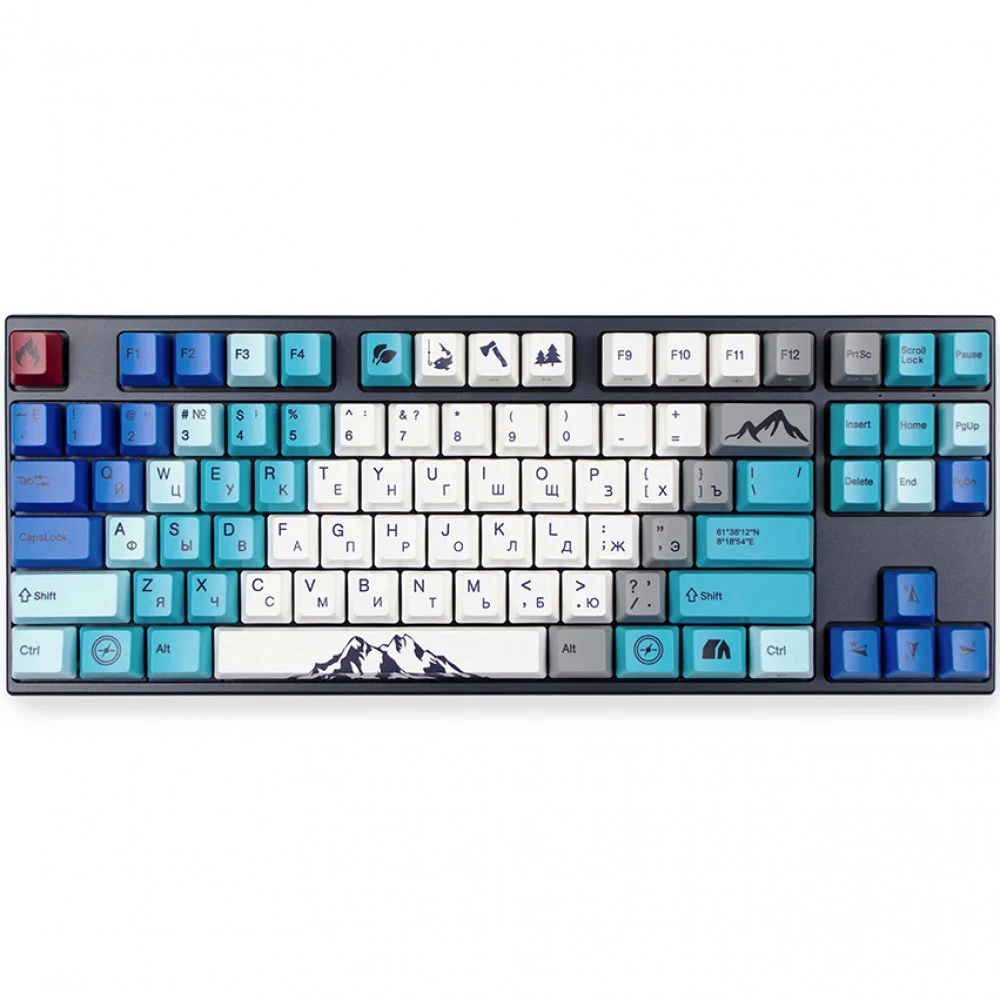 Клавиатура, Varmilo, Summit R1, VEM87, A33A050A9A3A06A007, EC Sakura V2 Switch, Механическая, Подсветка, 358*134*35мм, Англ/Рус, Черный