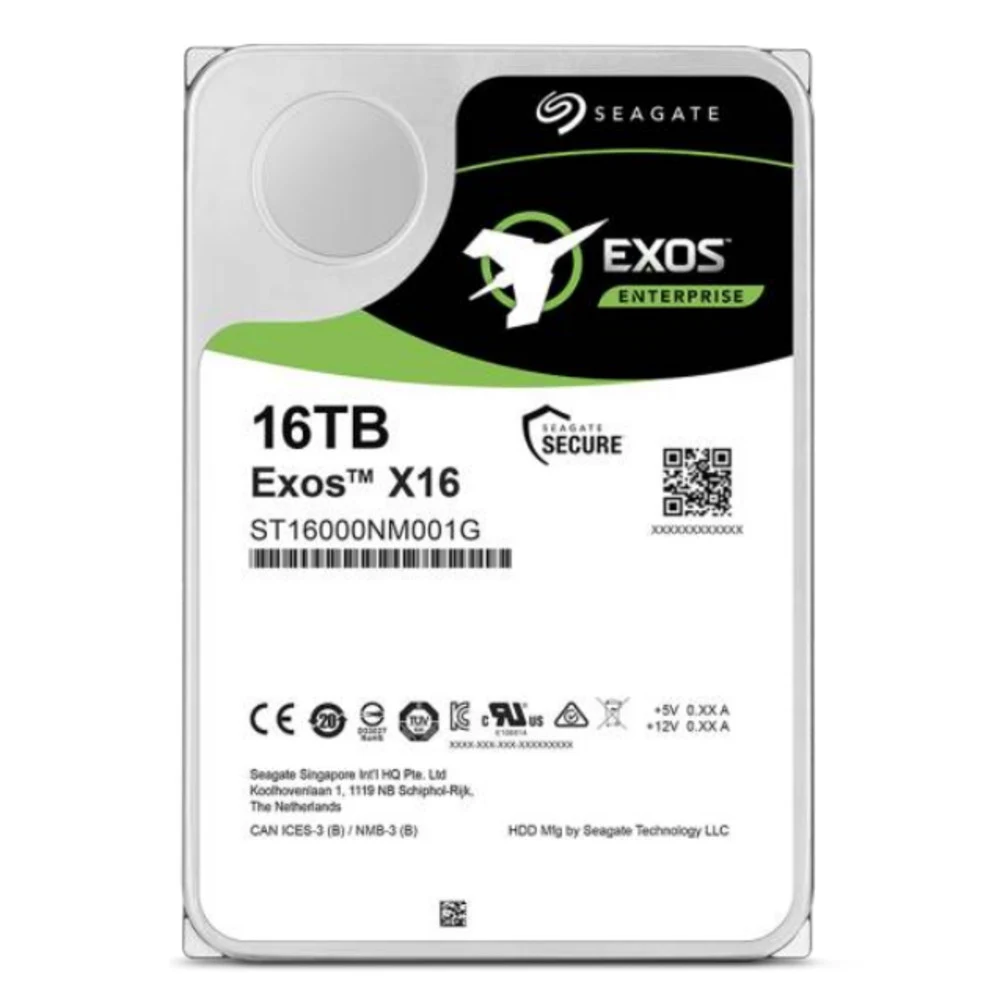 Жесткий диск/ HDD Seagate SATA 14Tb Exos X16 6Gb/s 7200 256Mb OFFICIAL RECERTIFIED 1 year warranty (replacement WUH721414ALE6L4, ST14000NM000J, MG08ACA14TE, ST12000NM001G, ST12000NM000J, WUH721414AL