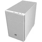 Компьютерный корпус FSP CST360W, Без БП, 2xUSB3.0/1xType-C, 2xFAN120, Tempered Glass, White, mATX