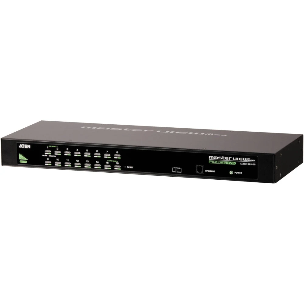 16-портовый KVM-переключатель, 1 local user, каскадирование до 64CPU. В комплекте: консольный кабель(2L-5201P), набор для монтажа в стойку 19" 420-770мм/ 16 PORT PS/2 USB KVMP SWITCH W/230V ADP