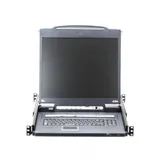 SINGLE RAIL 8P PS/2-USB LCDKVMP 17INCH WIH IP