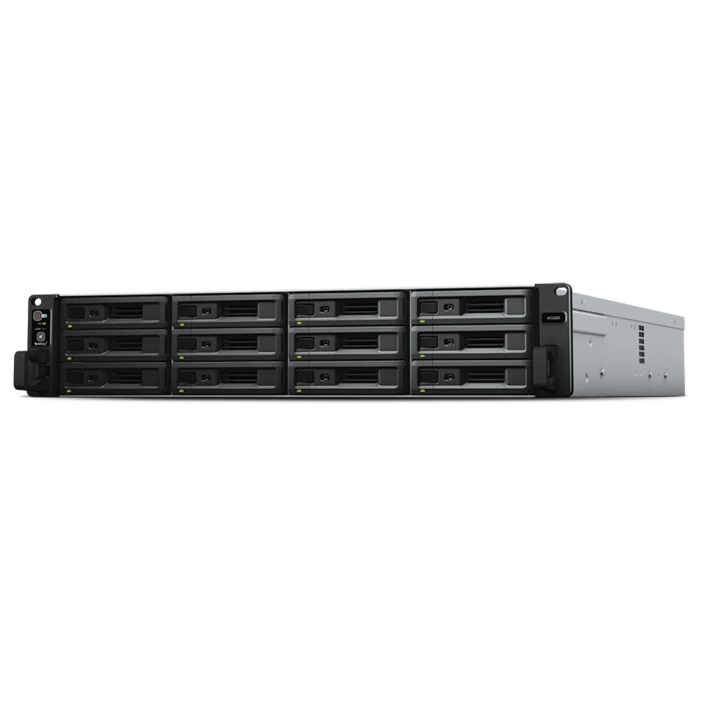 Система хранения данных Synology Rack 2U ISCSI Unified DualCont Array (QC2,4GhzCPU/8Gbupto64/2x1GbE+1x10GbE(+1xExpSlot) per controller)(upto12 2,5"/3,5"SASupto36with 2xRXD1219SAS),RAIDBasic,JBOD,0,1