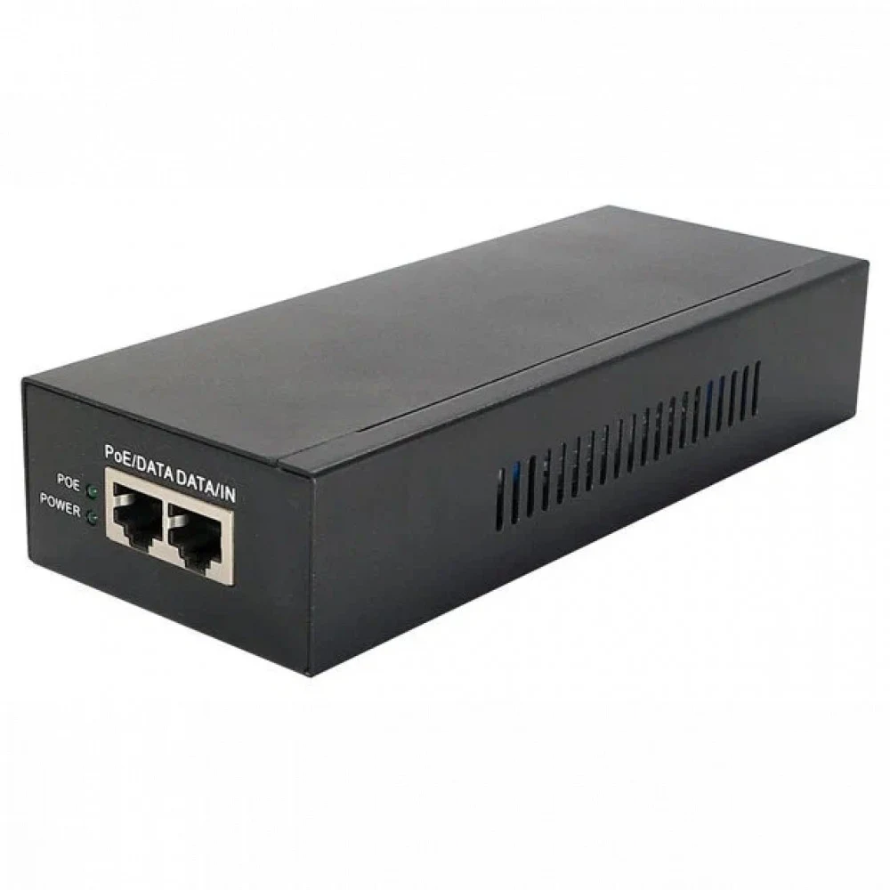 PoE-инжектор OSNOVO Midspan-1/902G PoE-инжектор 90W Gigabit Ethernet на 1 порт. Соответствует стандартам PoE IEEE 802.3af/at/bt. Автоматическое определение PoE устройств. Мощность PoE на порт - до 9