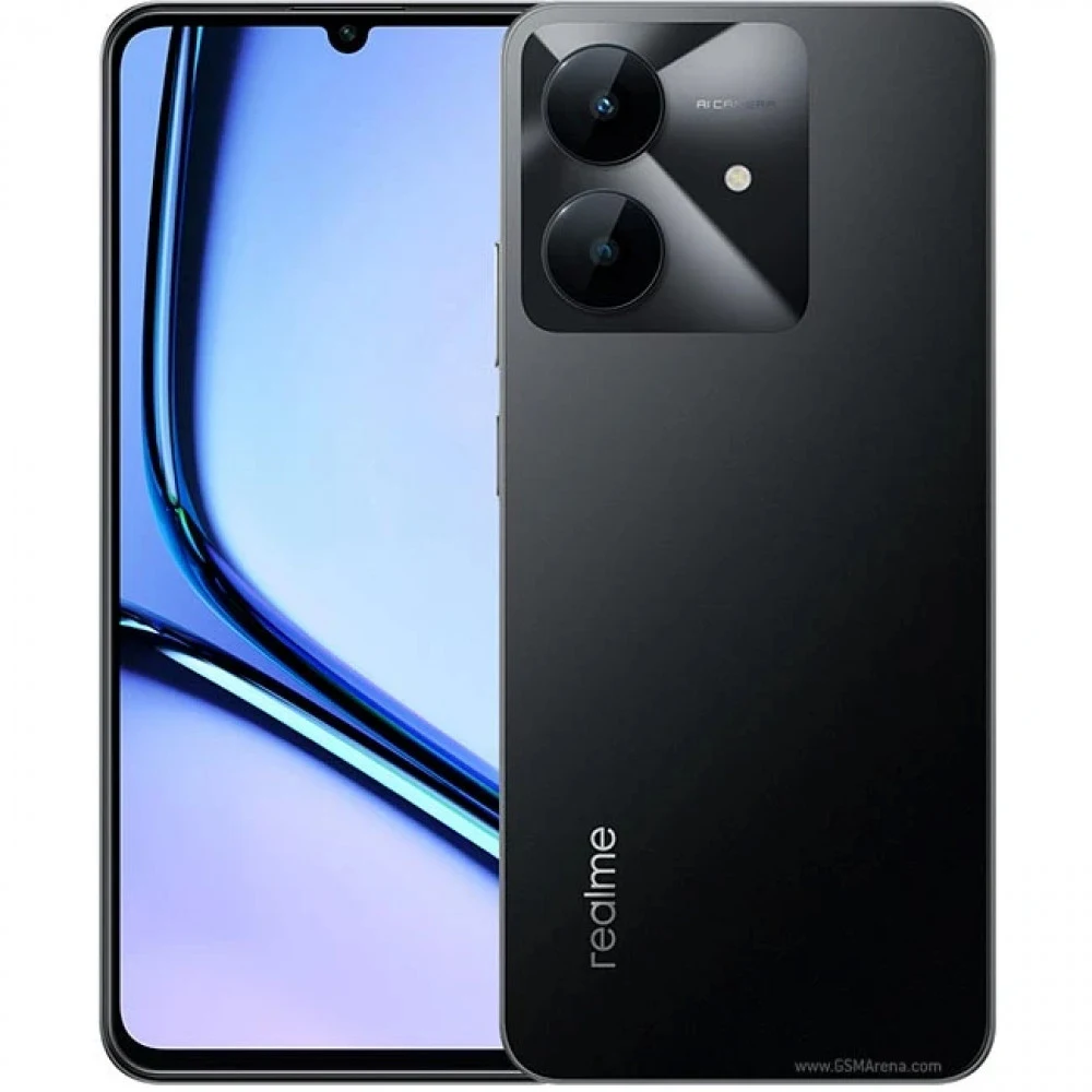 Смартфон Realme RMX3938 Note 60х 128Gb 4Gb черный моноблок 3G 4G 2Sim 6.74" 720x1600 Android 14 8Mpix 802.11 a/b/g/n/ac GPS GSM900/1800 GSM1900 A-GPS microSD max2048Gb