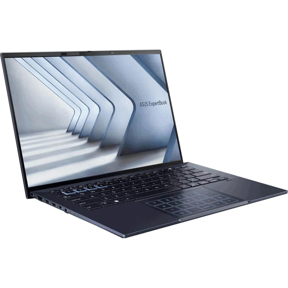 Ноутбук/ ASUS B9403CVAR-PP1795 14"(2880x1800 OLED)/Intel Core 7 150U(1.8Ghz)/32768Mb/1024PCISSDGb/noDVD/Int:shared/Cam/BT/WiFi/63WHr/war 1y/0.95kg/Star Black/DOS + магн корп NumberPad чехол кабель m