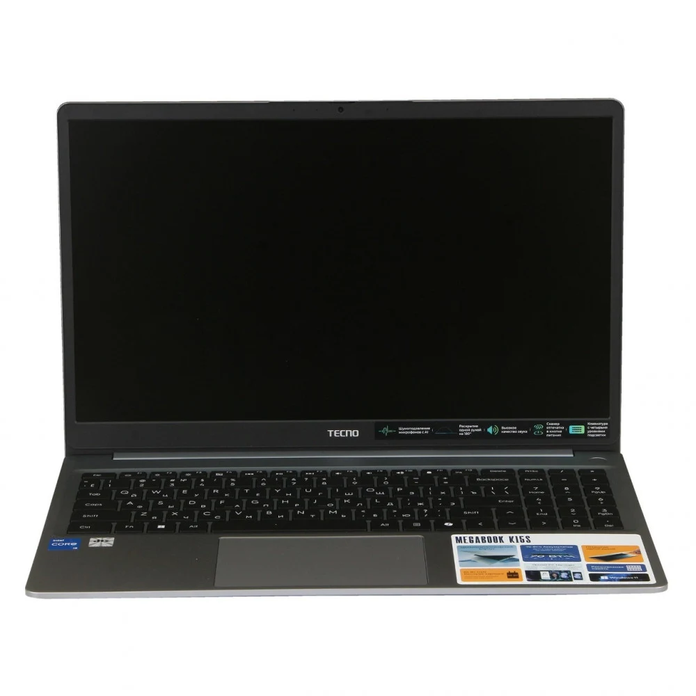 Ноутбук Tecno Megabook K15SRA, Core i5-13420H/15.6"FHD/16GB/512GB/UHD Graphics/LAN/W11H