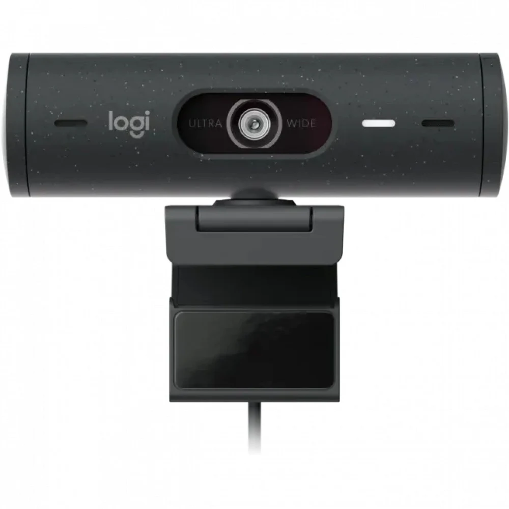 Веб-камера Logitech Brio 500 Graphite (Full HD, 1080p/30fps, автофокус, zoom 4x, угол обзора 90° по диагонали, стереомикрофон, 4Мп)