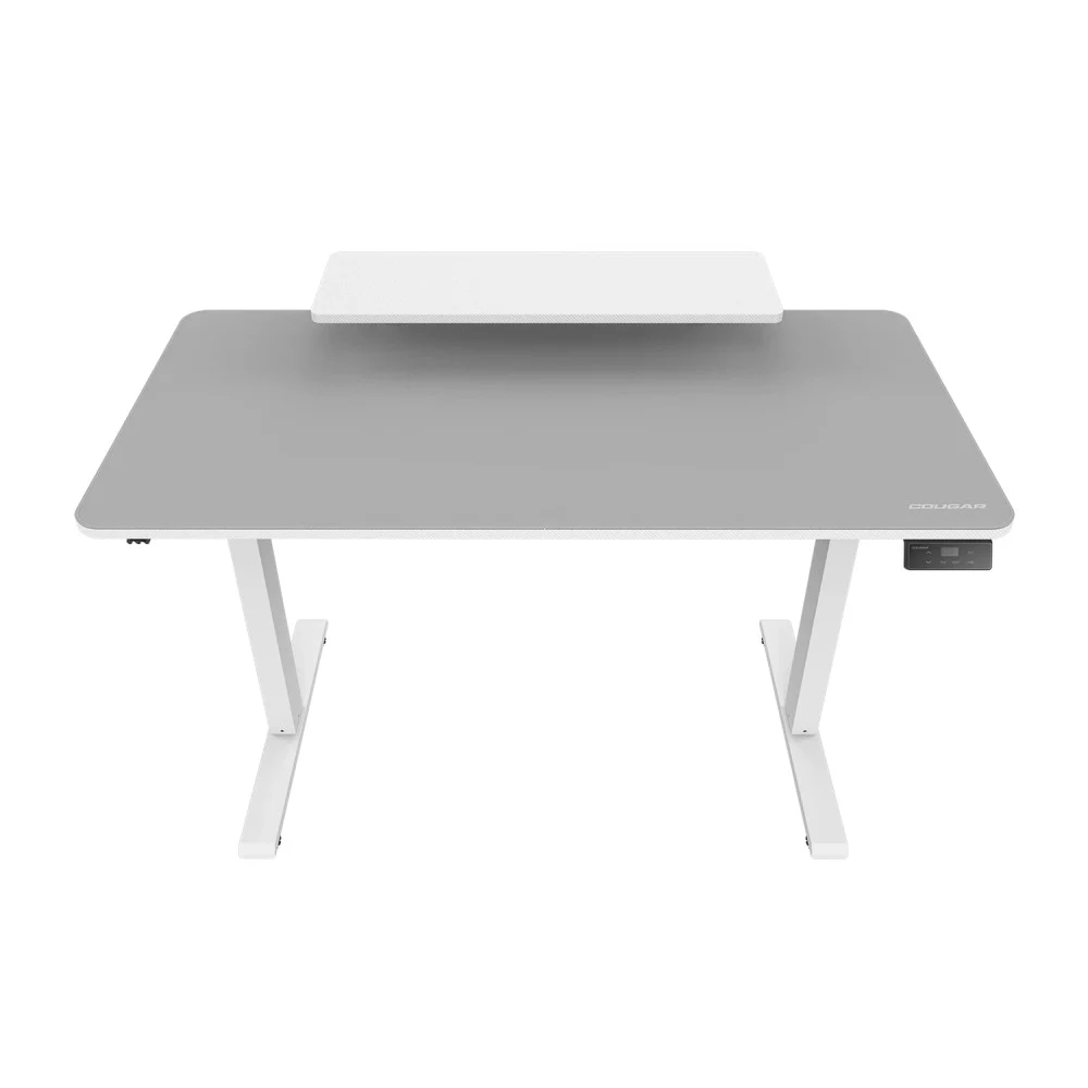 Компьютерный стол, Cougar, E-Star 120 White , Поверхность - ДСП, Основание - сталь, 120*60*72(117) см, Панель управления высотой, 2 программируемые настройки памяти, Белый