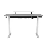 Компьютерный стол, Cougar, E-Star 120 White , Поверхность - ДСП, Основание - сталь, 120*60*72(117) см, Панель управления высотой, 2 программируемые настройки памяти, Белый