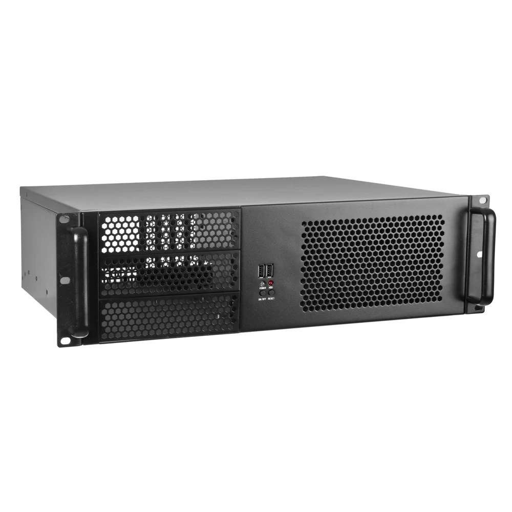 Exegate EX264270RUS Серверный корпус Exegate Pro 3U390-08 <RM 19", высота 3U, глубина 390, без БП, USB>