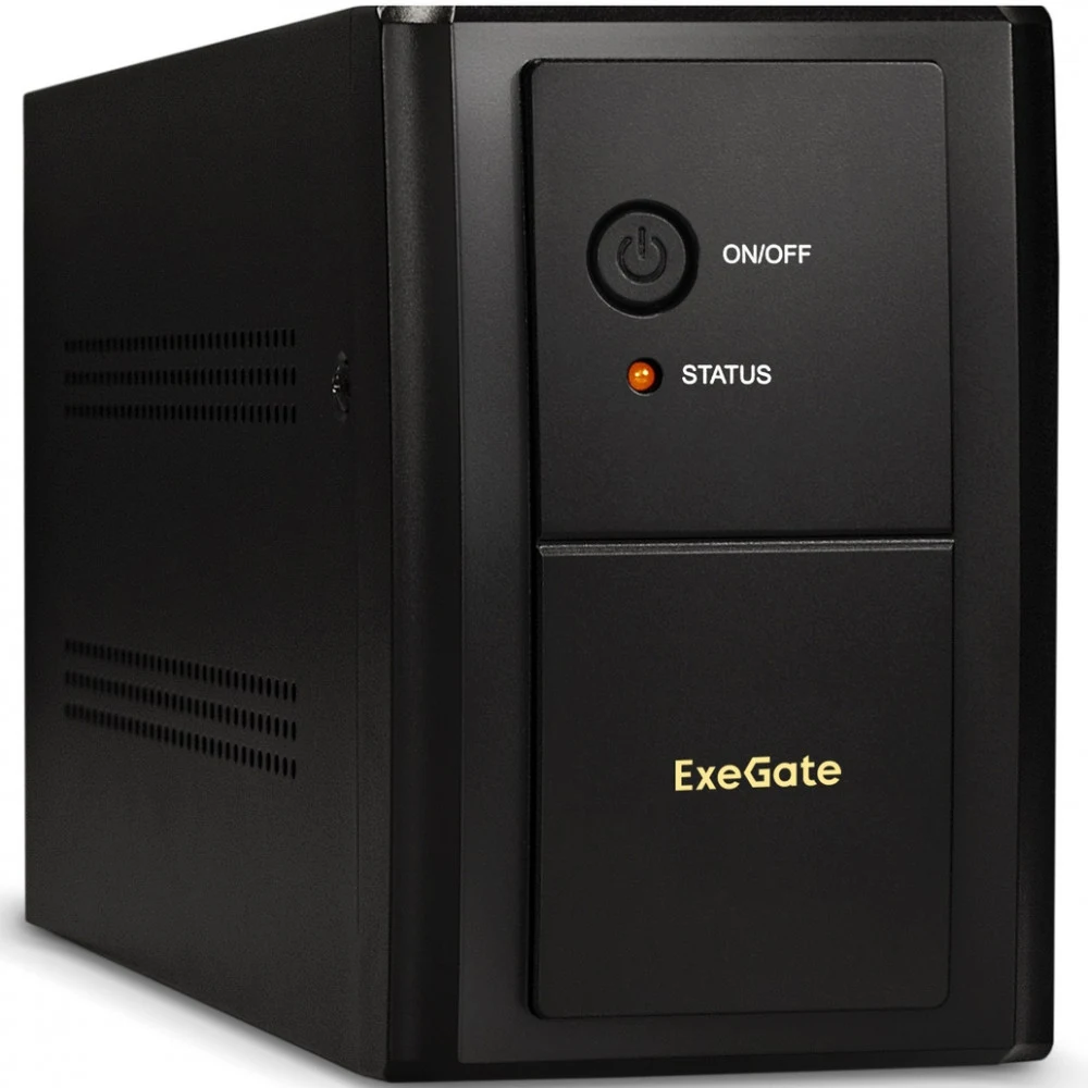 ИБП ExeGate SpecialPro UNB-2000.LED.AVR.4SH.RJ (2000VA/1200W, LED, AVR,4*EU/Тип F(Schuko), RJ45/11, батарея 12V 9Ah - 2 шт., металлический корпус, Black)