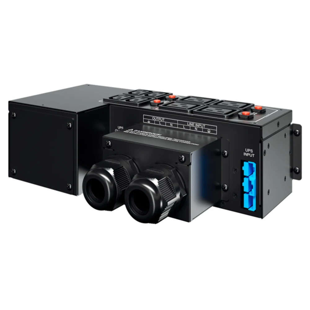 Сервисная байпас панель/ Service Bypass PDU CyberPower MBP60AHVIEC82U 5kVa – 10kVa, 2U, Input/Output Hardwire Kit x 1, IEC C13 x 4, IEC C19 x 4, 288 x 88 x 141, 2.8kg