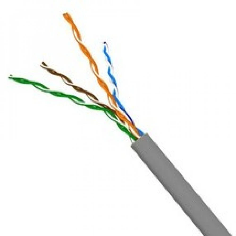 Кабель информационный Lanmaster NM-FTP5E4PR-CCA кат.5E FTP 4 пары 24AWG PVC внутренний 305м серый