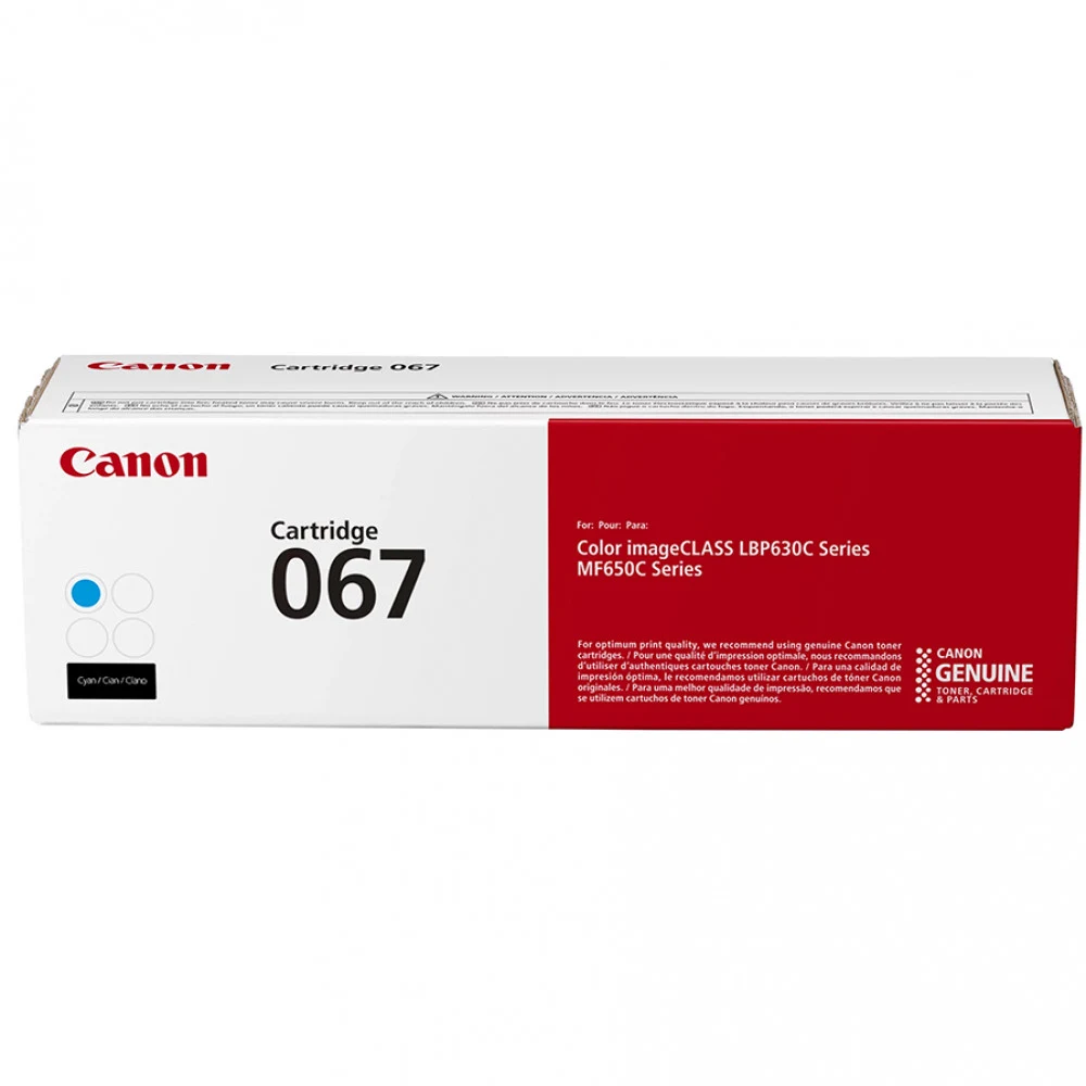 Картридж, Canon, CARTRIDGE 067 Cyan, 5101C002AA, для i-SENSYS LBP632Cdw/LBP633Cdw, MF652Cw/MF653Cdw/MF654Cdw/MF656Cdw, 1 250 стр. (А4)