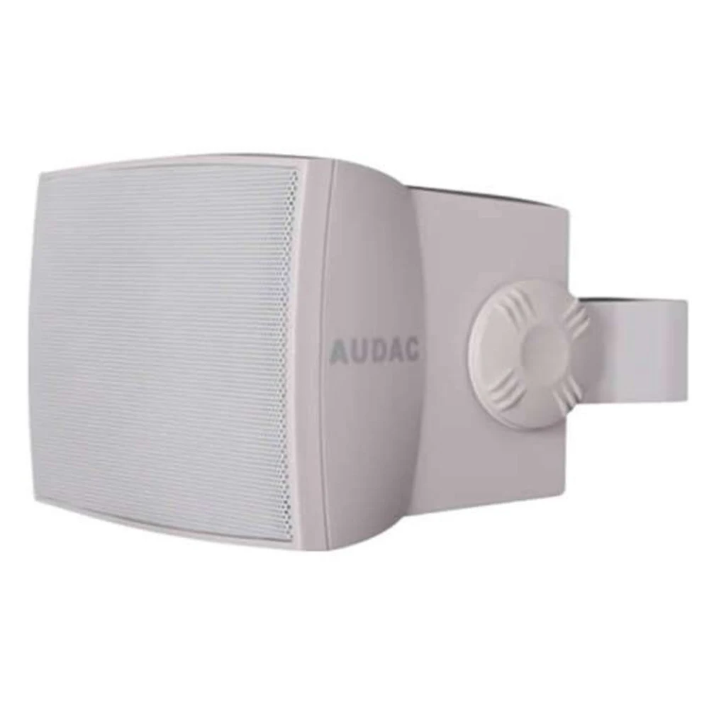 AUDAC Громкоговоритель настенный WX302/W, Настенная двухполосная акустическая система. Мощность в 100-V режиме 20/10/5 Вт, при 8 Ом 30 Вт (RMS). Диаграмма направленности по вертикали 100° и горизонт